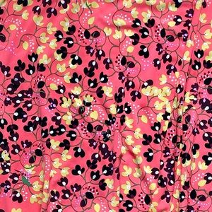 LuLaRoe Maxi, Size Large. Orange floral pattern.